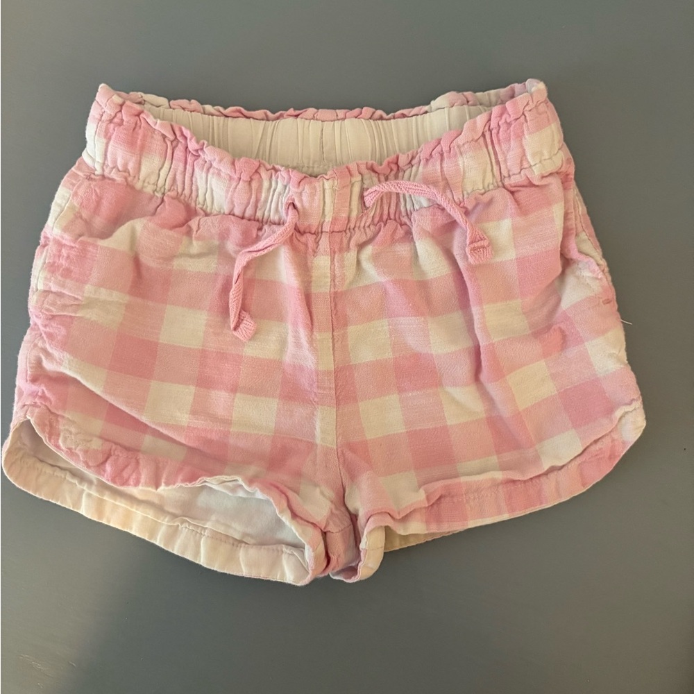 Cat & Jack Pink and White plaid toddler Shorts